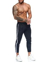 OneRedox Hommes | Pantalon de survêtement | Pantalon de survêtement | Pantalon de survêtement | Sport Fitness | Gym | Entraînement | Slim Fit | Sweatpants Stripes | Pantalon de survêtement | Modèle 1226