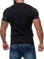 Herren T-Shirt Poloshirt Shirt Kurzarm Printshirt Polo Kurzarm 3379C