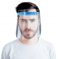Premium Gesichtsschild Visier aus Kunststoff Schutzschild Gesicht Wiederverwendbarer Gesichtsschutzs