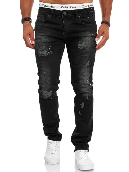 Designer Herren Jeans Cargohose Regular Skinny Fit Jeanshose Destroyed Stretch Modell 700