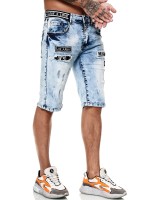 Herren Shorts Bermuda Jeansshorts Destroyed Wash Clubwear Modell E7502