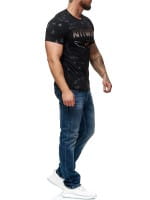 Herren T-Shirt Poloshirt Shirt Kurzarm Printshirt Polo Kurzarm 3379C