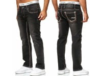 OneRedox Hommes Jeans Jeans Denim Slim Fit Used Design Modèle 5173