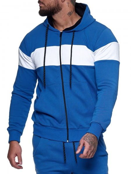 Herren Pullover Zip Jacke Sweatshirt Longsleeve Langarm Hoodie Modell H-1268