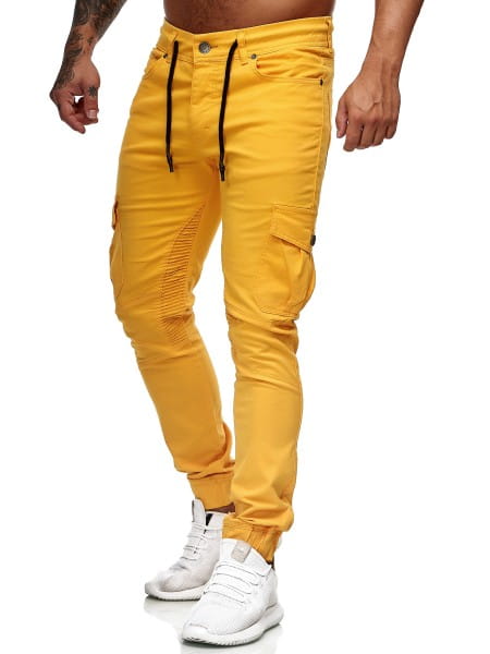 Herren Chino Hose Jeans Designer Chinohose Slim Fit Männer Skinny 3207C