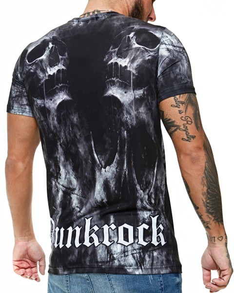 Herren T-Shirt Kurzarm Rundhals Punkrock Modell 1483