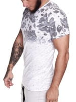 Heren T-Shirt korte mouw brede hals overmaat Tee Model 1468