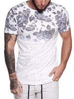 Heren T-Shirt korte mouw brede hals overmaat Tee Model 1468