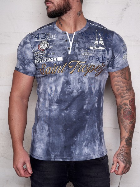 Herren T-Shirt Kurzarm Rundhals Saint Tropez Modell 3602