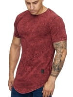 OneRedox Chemise pour homme Sweat à capuche à manches longues Chemise à manches courtes Sweatshirt T-Shirt 9033