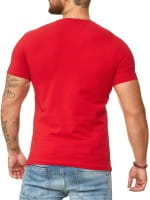 OneRedox T-Shirt col rond pour homme Sweat à capuche à manches longues et manches courtes Sweat-shirt à manches courtes Modèle 1307