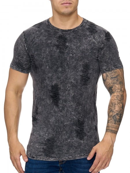 OneRedox Chemise pour homme Sweat à capuche à manches longues Chemise à manches courtes Sweatshirt T-Shirt 979