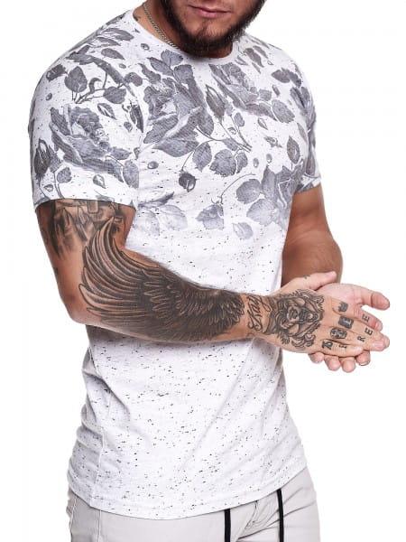 Herren T-Shirt Kurzarm Weiter Ausschnitt Oversize Tee Modell 1468