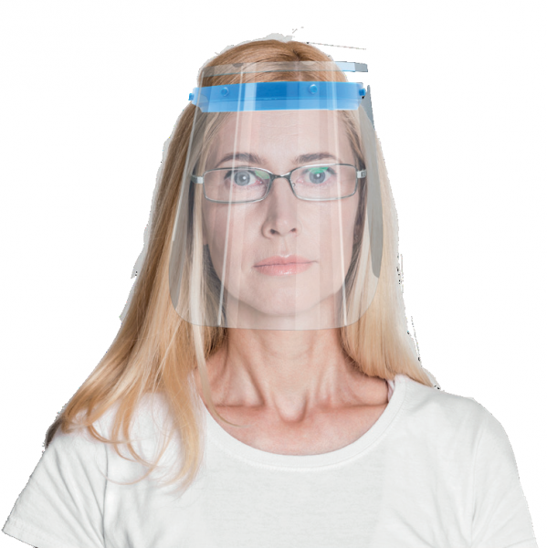 Premium Gesichtsschild Visier aus Kunststoff Schutzschild Gesicht Wiederverwendbarer Gesichtsschutzs