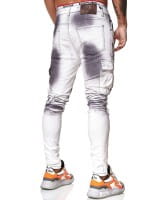 OneRedox Designer Herren Jeans Cargohose Regular Skinny Fit Jeanshose Destroyed Stretch Modell 8020