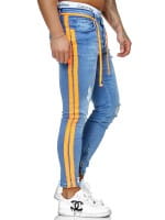 Designer Mens Jeans Pants Regular Skinny Fit Jeans Basic Stretch Model j-8003-bo