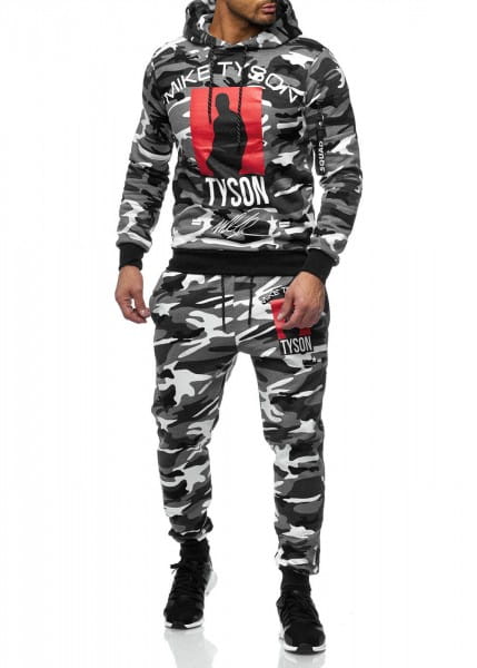 OneRedox Costume de jogging pour homme en costume de sport modèle 979 Camouflage
