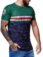 Herren Länder T-Shirt Kurzarm Rundhals Fußball Fanshirt
