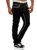 Designer Herren Jeans Cargohose Regular Skinny Fit Jeanshose Destroyed Stretch Modell 5180